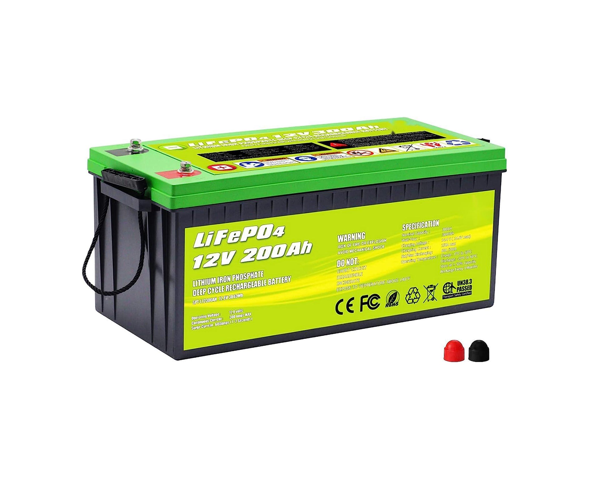 Batería de ciclo profundo 12V 200Ah Plus LiFePO4-Corte de baja
