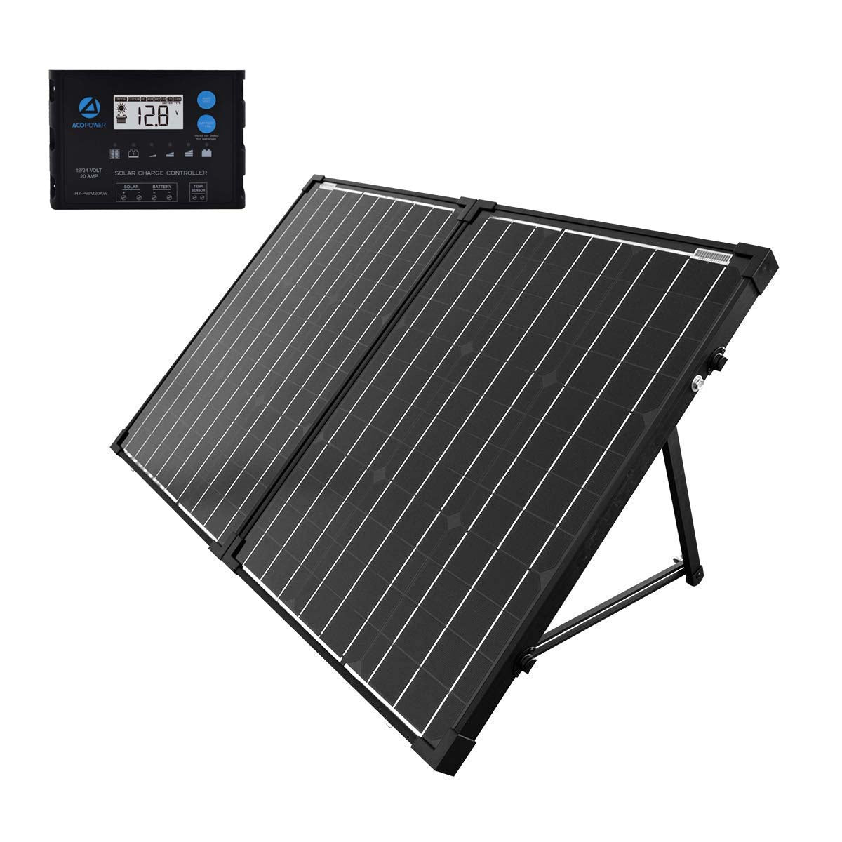 Folding Solar Panel Solar Panel Mount Portable 100W 100 Watts Plug And Play  - AliExpress